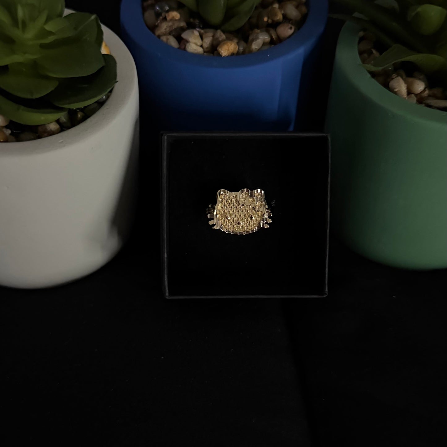 HK Face Gold Filled Rolex Ring