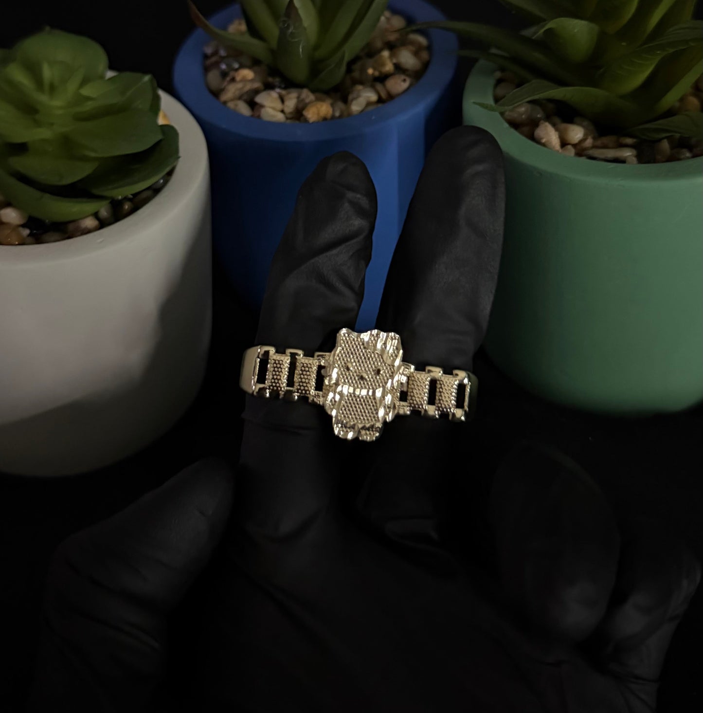 HK Body 2 Finger Rolex Ring