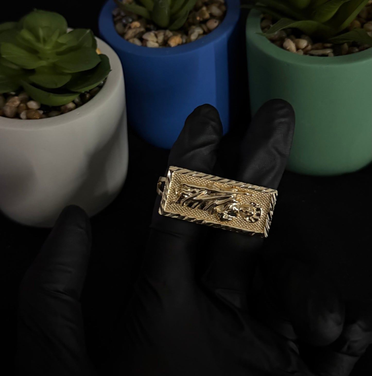 San Judas 2 Finger Ring