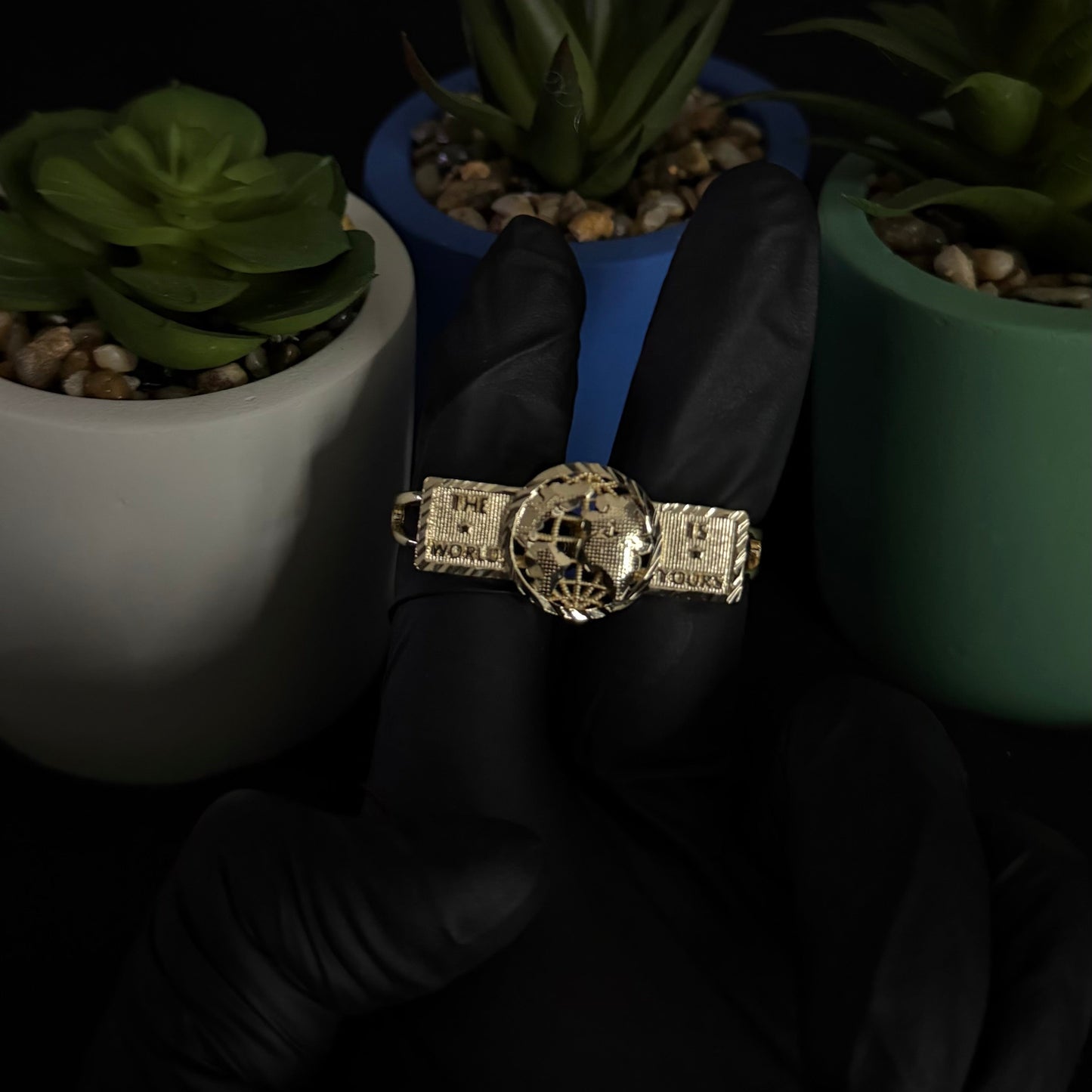 The World Is Yours 2 Finger Ring