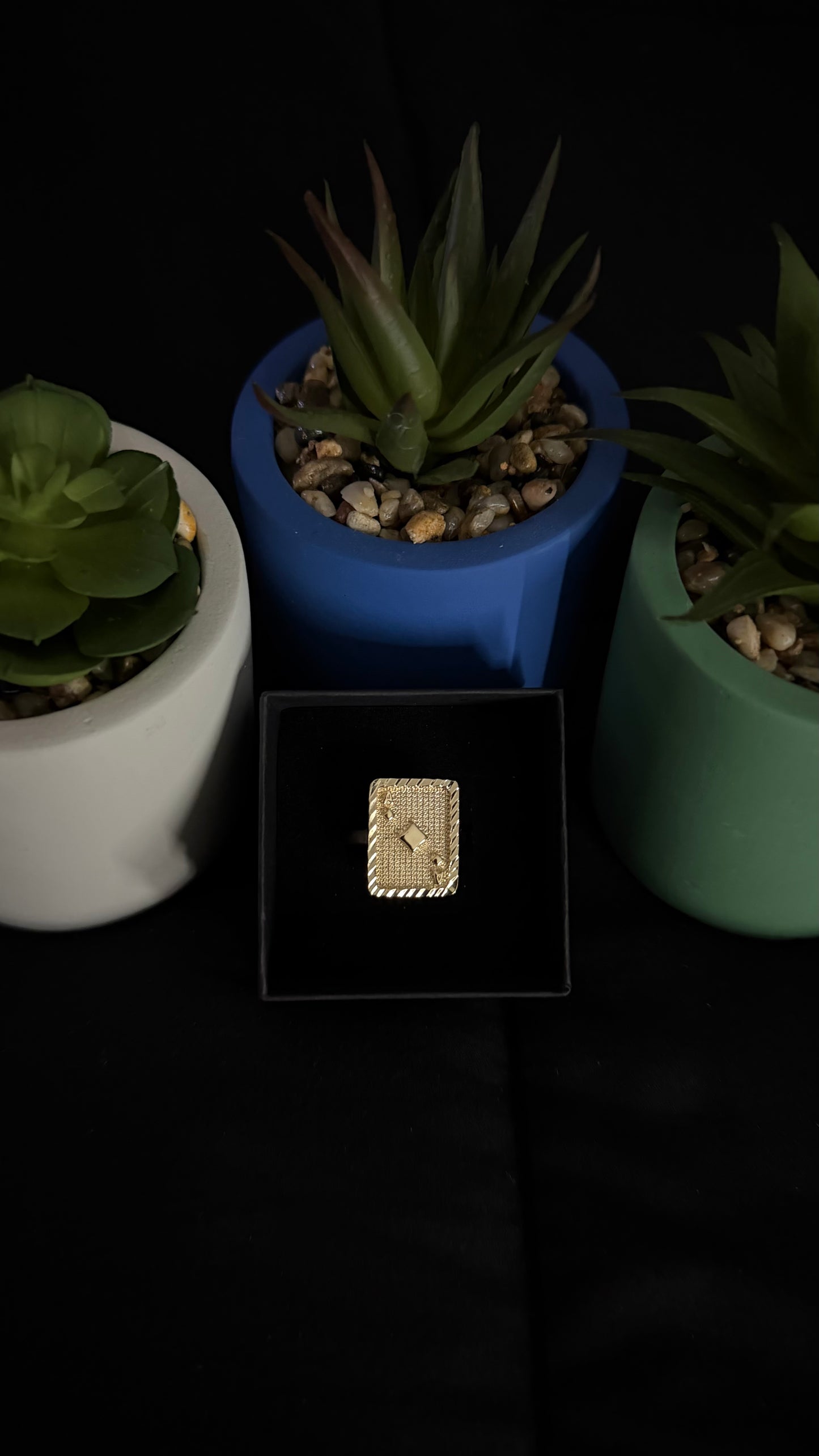 Ace of Diamonds Card Ring