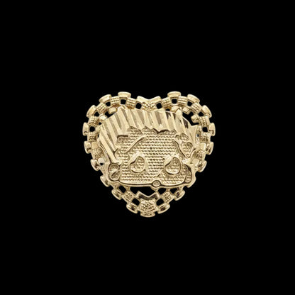 Betty Boop Face Heart Ring
