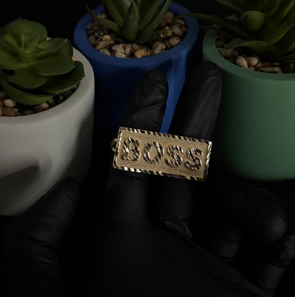 Boss 2 Finger Rectangle Ring