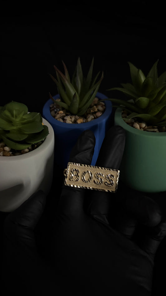 Boss 2 Finger Rectangle Ring