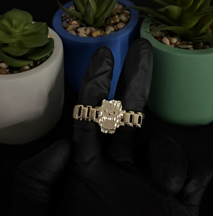 HK Body 2 Finger Rolex Ring