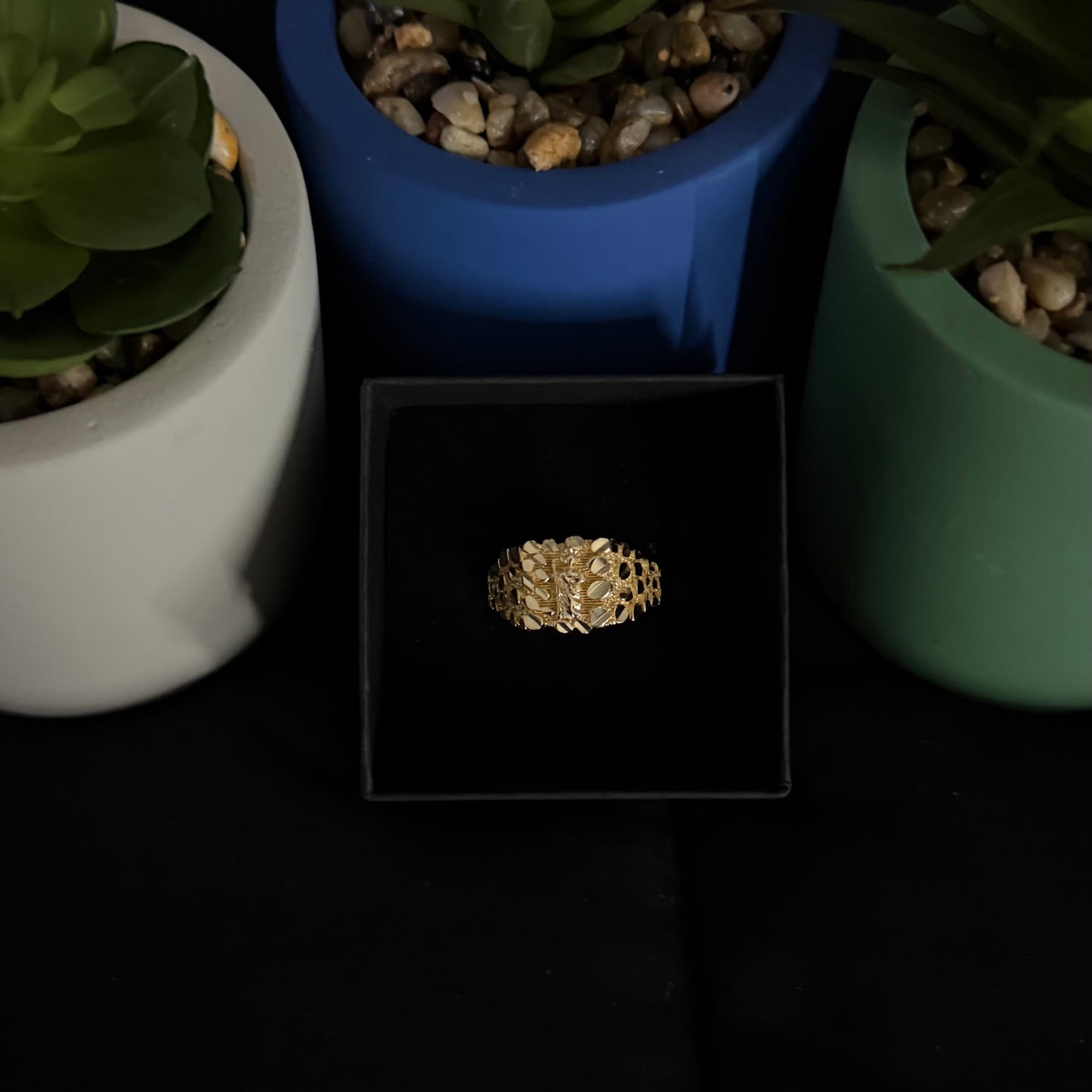 San Judas Nugget Ring