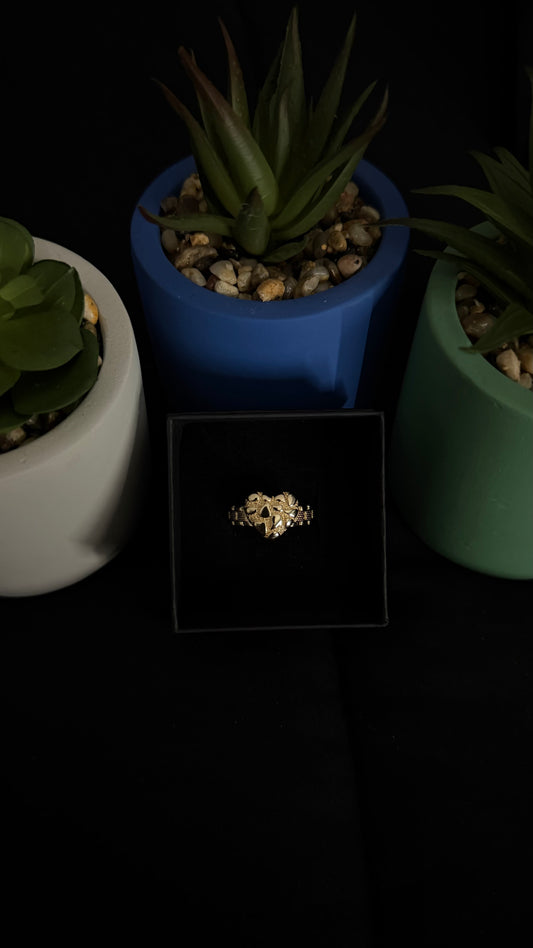 Heart Nugget Ring
