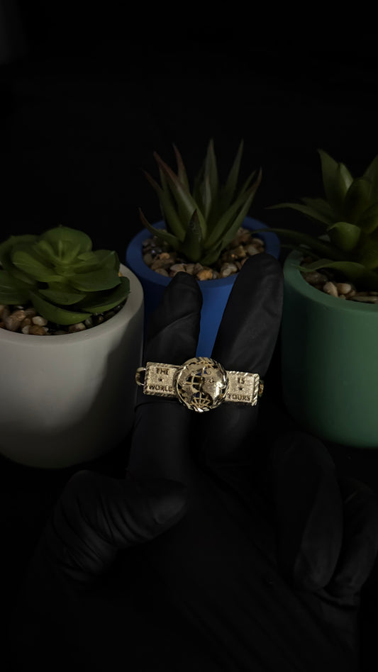 The World Is Yours 2 Finger Ring