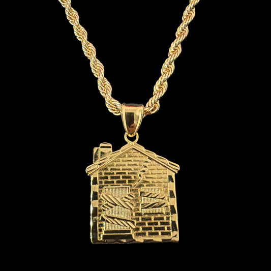 Trap House Pendant Necklace