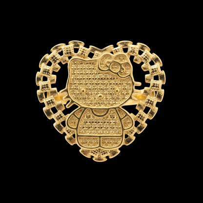 HK Body Heart Rolex Ring
